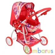 Коляска мет, 4*12,5см рез. корз, перен. рег: канапе, руч,59*35.5*62, кор КАРАПУЗ в кор.4шт | фото №0