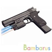 Пистолет с лазер. прицелом, со светом, с фонарем К.20116 в кор. в кор.96шт | фото №0