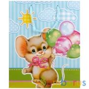 Играем Вместе. Мышка. Пакет подарочный 26х32х14см, глянцевый в пак. уп-12шт в кор.6уп | фото №0