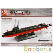 Конструктор пласт. подводная лодка, 193дет. в русс. кор. 28*21*5см в кор.36шт | фото №0
