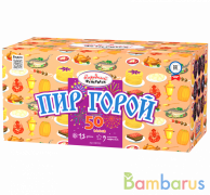 Народный Фейерверк Батарея салютов НФ7332 Пир горой  (1,2"х50) Фейерверк | фото №0