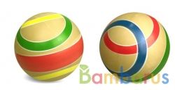 МЯЧ Д. 150ММ ЭКО "САТУРН" РУЧНОЕ ОКРАШ. в кор.16шт | фото №0