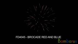 FD4045 BROCADE RED & BLUE | фото №0