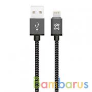 Кабель XtremeMac Premium Lightning to USB Нейлон 1,2м. (Серый космос) | фото №0
