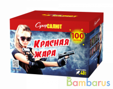 СуперСалют СС8305 Батарея салютов  Красная жара  (1,25"х100) Фейерверк | фото №0