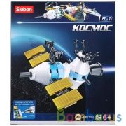 Конструктор пласт. космич. станция 64дет. в русс. кор. в кор.90шт | фото №0