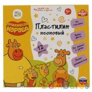 ОРАНЖЕВАЯ КОРОВА Пластилин неон, 12 цв (180 г) MULTIART в кор.16шт | фото №0