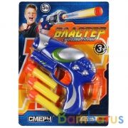 Бластер с мягкими пулями, в ассорт. на блистере ТМ "ИГРАЕМ ВМЕСТЕ" в кор.2*96шт | фото №0