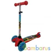 Самокат 3кол Лунтик упр. наклоном, колеса pu 120 и 80 мм, свет, рег. рул. cтойка в кор в кор.6шт | фото №0