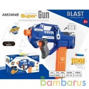 Оружие на бат. с мягкими пулями + мишень в кор. в кор.2*18шт | фото №0