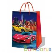 Пакет подарочный машинки 33*46*20см, глянцевый ИГРАЕМ ВМЕСТЕ в кор.150шт | фото №0