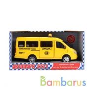 Машина инерц. такси, свет+звук, открыв. двери, русс. дизайн 9098-E в русс. кор.. 23*11см в кор2*12шт | фото №0