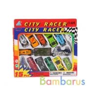 НАБОР ИЗ 15-И ЕДИНИЦ ТЕХНИКИ МЕТАЛЛ. В АССОРТ. В КОР. 22*15*2СМ в кор.2*48наб | фото №0