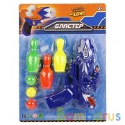 БЛАСТЕР "ИГРАЕМ ВМЕСТЕ" С КЕГЛЯМИ И ШАРИКАМИ НА КАРТ. (РУСС. УП.) в кор.2*36шт | фото №0