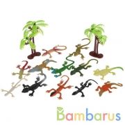 Игрушка пластизоль Играем вместе ящерицы 2" асс. 12 шт, в пак с хэд (русс. уп.) в кор.2*180шт | фото №0