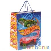 Пакет подарочный глянцевый ХОТ ВИЛС 26х32х14см в пак. "Играем вместе" уп-12шт в кор.6уп | фото №0