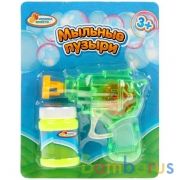 Пистолет д/пускания мыльных пузырей механич,, 50 мл на блистере Играем вместе в кор.2*120шт | фото №0