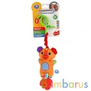 Текстильная игрушка подвеска с клипсой мишка на карт. в пак. (русс. уп.) "Умка" в кор.300шт | фото №0