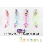 Кукла-русалка 29см, свет+звук, в ассорт. 228-6 в пак. 18*34*4см в кор.2*180шт | фото №0