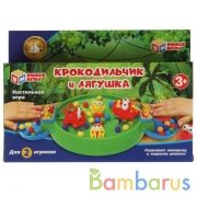 Настольная игра крокодильчик и лягушка, кор.23*12*4,3см Умные игры в кор.2*72шт | фото №0