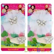 Аксессуары д/девочек СКАЗОЧНЫЙ ПАТРУЛЬ 2 заколки на карт. в пак. МИЛАЯ ЛЕДИ уп-12шт в кор.100уп | фото №0