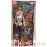 Кукла 29см София в с питомцем,с акс,руки и ноги сгибаются в кор КАРАПУЗ в кор.24шт | фото №0