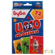 Уномания Буба. 
Коробка с европодвесом (картон). Карточки 72шт. 85х62мм. Умные игры в кор.50шт | фото №0