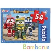 Робот трейнс. Пазлы классические в коробке. Пазл 54 детали. Умные игры в уп.32шт в кор.8уп | фото №0