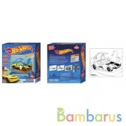 Набор для детского тв-ва, ХОТ ВИЛС раскраска пластилином МУЛЬТИ АРТ в кор.10шт | фото №0