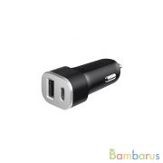 Автомобильное зарядное устройство Deppa USB Type-C + USB A, QC 3.0, Power Delivery, 18Вт (Черный) | фото №0