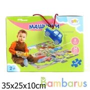 НАПОЛЬНЫЙ ПАЗЛ "МАШИНКИ" в кор. 4шт | фото №0