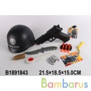 Набор оружия (какска+пистолет с присосками) в сетке в кор.2*60шт | фото №0