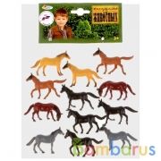 НАБОР ИЗ 12-И ЛОШАДЕЙ "ИГРАЕМ ВМЕСТЕ" 5СМ, В АССОРТ. В ПАК. С РУСС. ХЕДЕРОМ в кор.6*24наб | фото №0