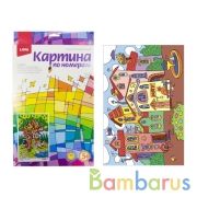 КАРТИНА ПО НОМЕРАМ ДЛЯ МАЛЫШЕЙ "РАЗНОЦВЕТНЫЙ ГОРОД" в кор.10шт | фото №0