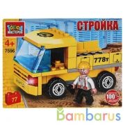 Конструктор САМОСВАЛ, 77 дет. Город мастеров в кор.80шт | фото №0