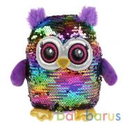 Игрушка мягкая сова Варя из пайеток 19см, без чипа, в пак. Мульти-пульти в кор.54шт | фото №0