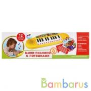 ПИАНИНО "УМКА" НА БАТ. С ПОТЕШКАМИ. (12 РУССКИХ НАРОДНЫХ ПОТЕШЕК) В РУСС. КОР 33*10*3СМ в кор.2*42шт | фото №0