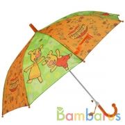 Зонт дет. "Играем вместе" ОРАНЖЕВАЯ КОРОВА 45см, со свистком в кор.120шт | фото №0