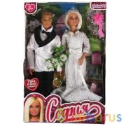 Кукла 29 см София и Алекс, руки и ноги сгибаются,свадьба, в комплекте акс КАРАПУЗ в кор.24шт | фото №0