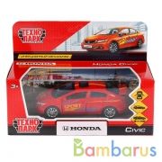 Машина металл "HONDA CIVIC СПОРТ", длина 12см, открыв. двери, инерц, в кор. Технопарк в кор.2*36шт | фото №0