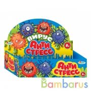 Игрушка жмяка "вирус" 4 цвета, в дисплее ИГРАЕМ ВМЕСТЕ уп-12шт в кор.12уп | фото №0