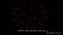 FD6010 RED TO BROCADE W/ SILVER TAIL | фото №0