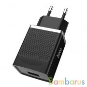 Сетевое зарядное устройство Hoco C42A USB Quick Charge 3.0 (Черный) | фото №0