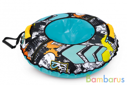 Надувная ватрушка (тюбинг) 85см ТБ2К-85/Г, Nika, "Граффити" с автокамерой, уп.1 | фото №0