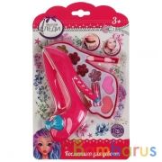 Косметика ДЛЯ ДЕВОЧЕК "туфелька" тени для век, помада, блист МИЛАЯ ЛЕДИ в кор.2*72шт | фото №0