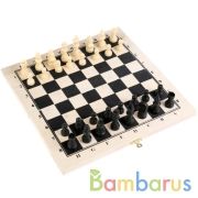 Игра настольная шахматы+нарды (дерево) 14*28см в пак. в кор.100шт | фото №0