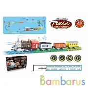 Железная дорога на бат. свет+звук, с дымом, длина 135см 3364 в кор. в кор.8шт | фото №0