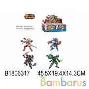 Конструктор пласт. робот, в ассорт. в кор. в дисплее уп-8шт в кор.8уп | фото №0