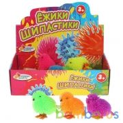 Игрушка ёжик "цыпленок", без света, 6 цветов в пак. в дисплее ТМ "ИГРАЕМ ВМЕСТЕ" уп-12шт в кор.12уп | фото №0