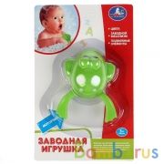 Заводная игрушка лягушка на блистере (русс. уп.) "Умка" в кор.2*120шт | фото №0